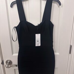 Herve Leger Elegant Black Strapless Dress